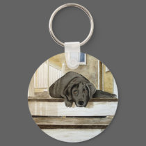 Black Lab Keychain
