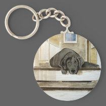 Black Lab Keychain keychains