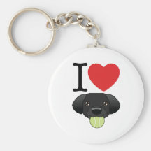 Black Lab Keychain