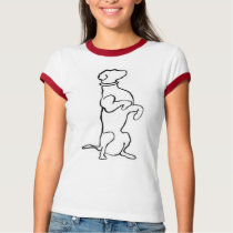 Black Lab Logo Girly Tee t-shirts