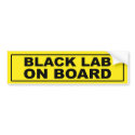 Black Lab on Board bumper stickers by RayBarnsbury Black Lab on Board bumper stickers