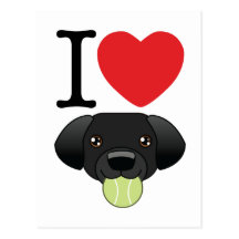 Black Lab Postcard