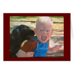 Black Lab Puppy Card