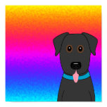 Black Lab Rainbow Poster Black Lab Rainbow Poster