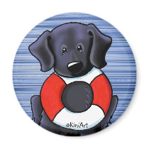 Black Lab Rescue Magnet
