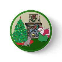 black lab santas buttons