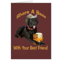 Black Lab  Shares A Beer cards