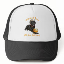 Black Lab  Shares A Beer Trucker Hat
