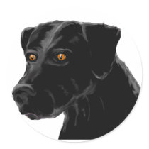 Black Lab stickers