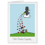 Black Labrador Angel with Love Greeting Cards