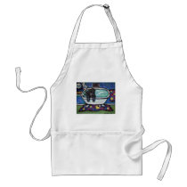 Black Labrador bath aprons