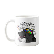 Black Labrador Brain Atlas mugs by terrypond Black Labrador Brain Atlas mugs