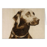 Black Labrador Card