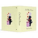 Black Labrador Chef Painting 3 Ring Binder
