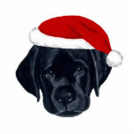 Black Labrador Christmas Ornament Cut Out