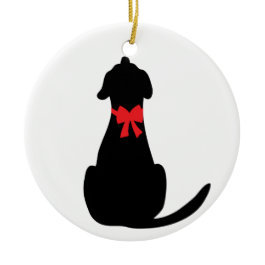 Black Labrador Christmas Tree Ornament