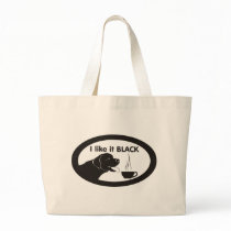 Black Labrador Coffee Theme bags by graphicdesigner Black Labrador Coffee Theme bags