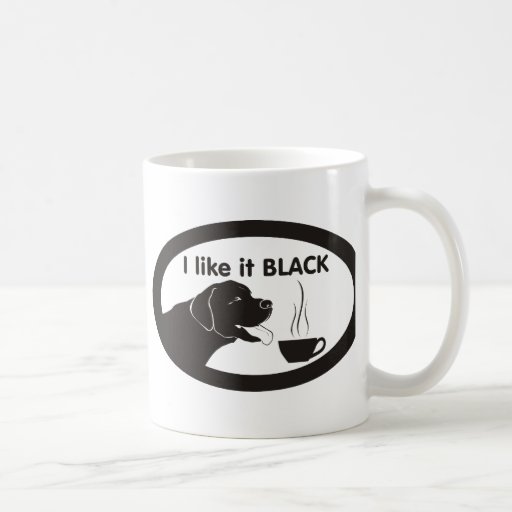 Black Labrador Coffee Theme Coffee Mugs