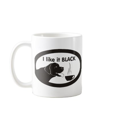 Black Labrador Coffee Theme Coffee Mugs by graphicdesigner