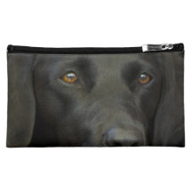 Black Labrador Dog Cosmetics Bags