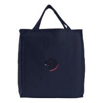Black Labrador embroidered bags