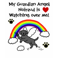 Black Labrador Guardian Angel (Rainbow Bridge) shirt