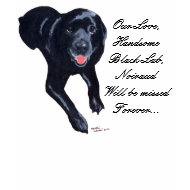 Black Labrador Painting 1 shirt