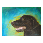 Black Labrador Portrait Poster