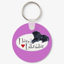 Black Labrador Puppy keychains