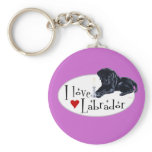 Black Labrador Puppy Keychain