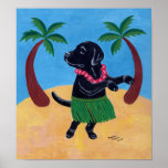 Black Labrador Retriever Art Print