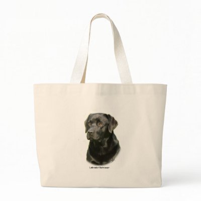 Black Labrador Retriever Bag by TraffordPhotos