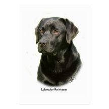Black Labrador Retriever Business Card Templates