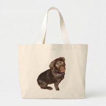 Black Labrador Retriever Canvas Bag