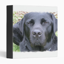 Black Labrador Retriever Dog Binder