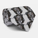 Black Labrador Retriever Dog Face Neck Tie tie