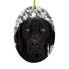 Black Labrador Retriever dog Christmas Tree Ornaments