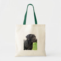 Black Labrador Retriever Environmental Tote Tote Bags