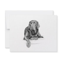 Black Labrador Retriever invitations by DrawnByDebbie Black Labrador Retriever invitations