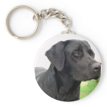 Black Labrador Retriever Keychain