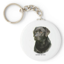 Black Labrador Retriever Keychain