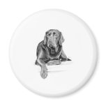 Black Labrador Retriever Refrigerator Magnets