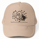 Black Labrador Sand Letters Cartoon Mesh Hats