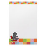 Black Labrador Student 1Mosaic Stationery Design