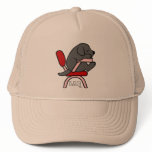 Black Labrador Student 2 Cartoon Trucker Hats
