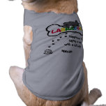 Black Labrador with a full belly Cartoon Pet Tshirt