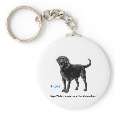 Black Labs Group Key Chain by cvallesf