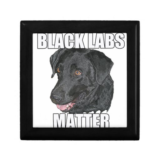Black Labs Matter Two Keepsake Box Zazzle