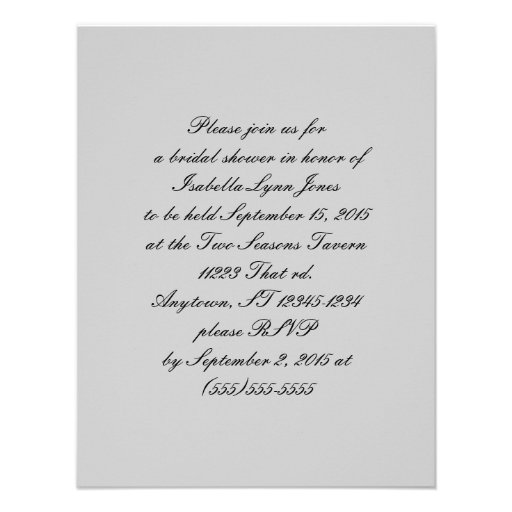 Black Lace and Diamond Look Goth Wedding Custom Invite