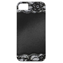 Black Lace and Satin iPhone 5 Covers